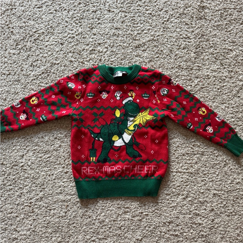 Festive Toy Story Rex Christmas Sweater